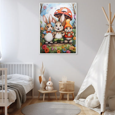 Bunny Painting on Canvas